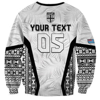 Custom Fiji 2026 Rugby Sweatshirt Fijian Tapa Pattern LT05 - Polynesian Pride