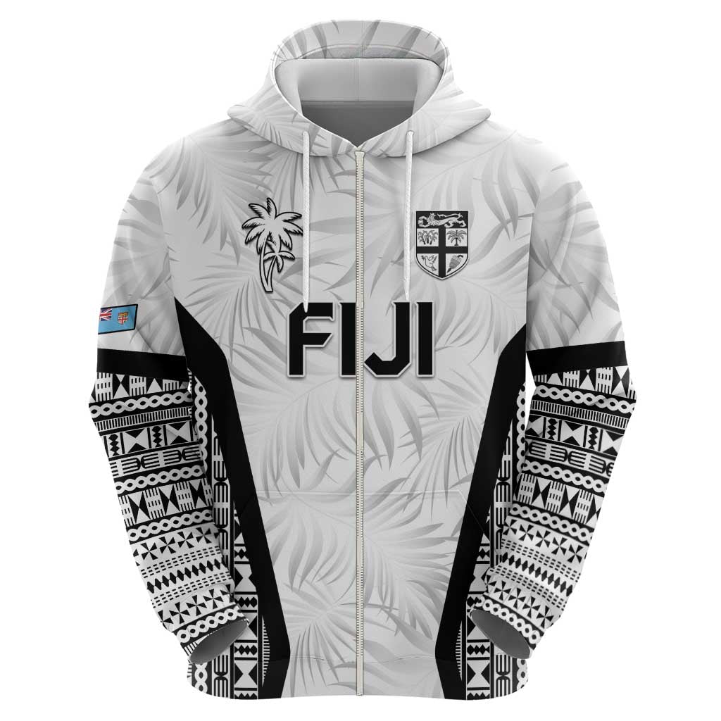 Custom Fiji 2026 Rugby Zip Hoodie Fijian Tapa Pattern LT05 - Polynesian Pride