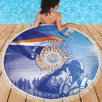 Marshall Islands Remembrance Day Beach Blanket We Will Always Remember LT05 - Polynesian Pride