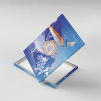 Marshall Islands Remembrance Day Canvas Wall Art We Will Always Remember LT05 With Frame Blue - Polynesian Pride