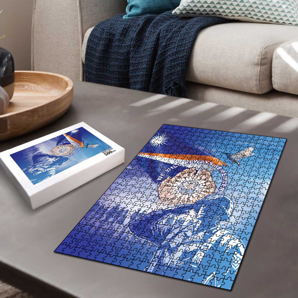 Marshall Islands Remembrance Day Puzzle We Will Always Remember LT05 - Polynesian Pride