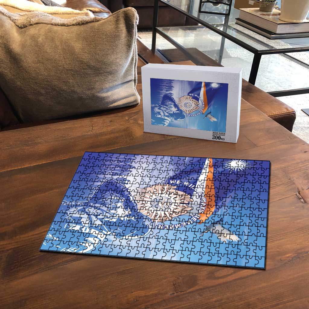 Marshall Islands Remembrance Day Puzzle We Will Always Remember LT05 - Polynesian Pride