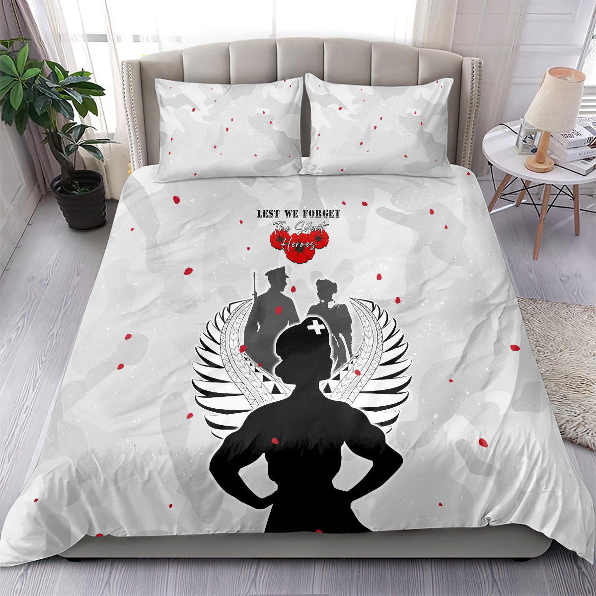 New Zealand ANZAC Day Bedding Set For The Nurse Lest We Forget LT05 - Polynesian Pride