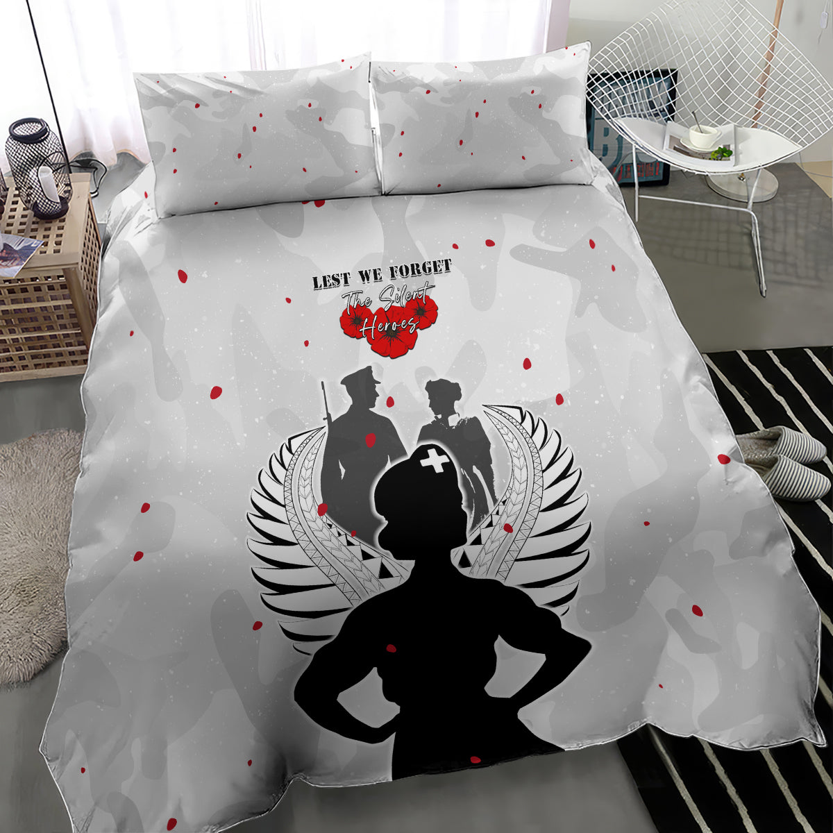 New Zealand ANZAC Day Bedding Set For The Nurse Lest We Forget LT05 - Polynesian Pride