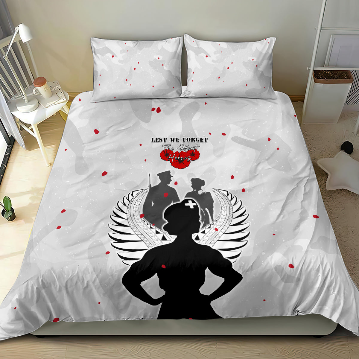 New Zealand ANZAC Day Bedding Set For The Nurse Lest We Forget LT05 - Polynesian Pride