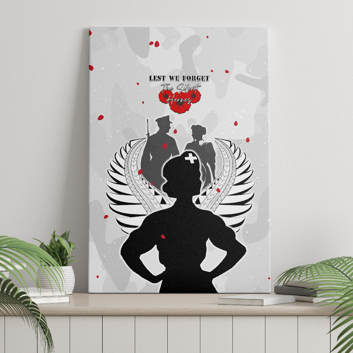 New Zealand ANZAC Day Canvas Wall Art For The Nurse Lest We Forget LT05 - Polynesian Pride