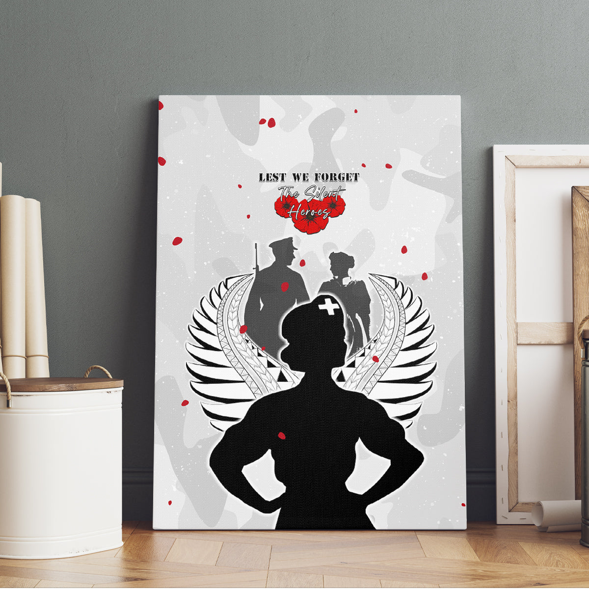 New Zealand ANZAC Day Canvas Wall Art For The Nurse Lest We Forget LT05 - Polynesian Pride