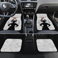 New Zealand ANZAC Day Car Mats For The Nurse Lest We Forget LT05 Set 4pcs White - Polynesian Pride