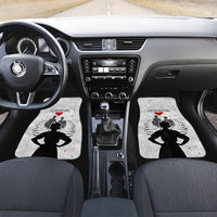 New Zealand ANZAC Day Car Mats For The Nurse Lest We Forget LT05 Set 2pcs - Front White - Polynesian Pride