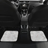 New Zealand ANZAC Day Car Mats For The Nurse Lest We Forget LT05 Set 2pcs - Back White - Polynesian Pride