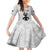 New Zealand ANZAC Day Family Matching Off Shoulder Short Dress and Hawaiian Shirt For The Nurse Lest We Forget LT05 Daughter's Dress White - Polynesian Pride