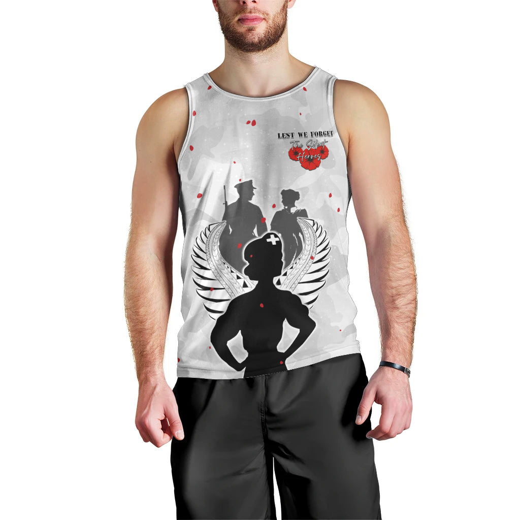 New Zealand ANZAC Day Men Tank Top For The Nurse Lest We Forget LT05 - Polynesian Pride