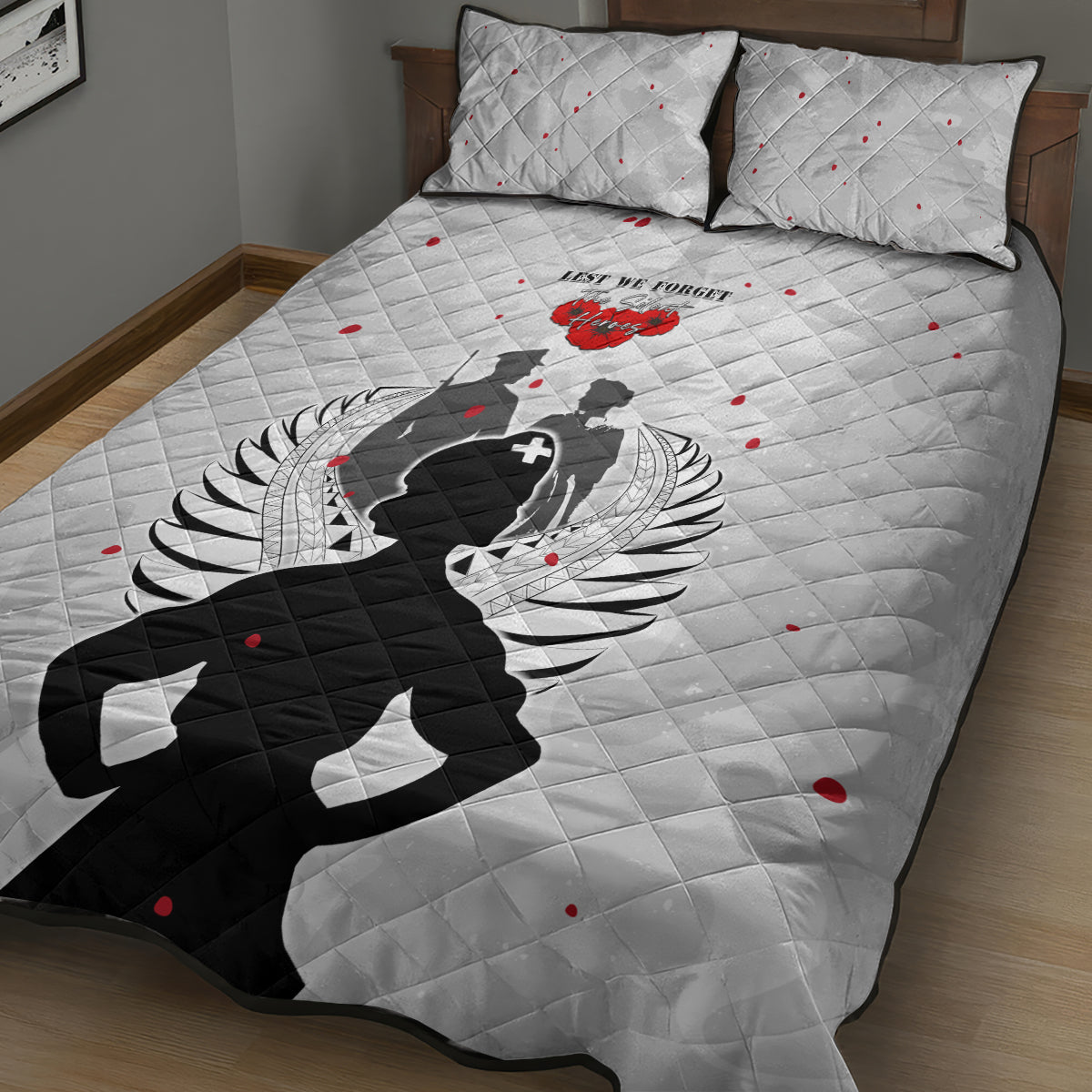 New Zealand ANZAC Day Quilt Bed Set For The Nurse Lest We Forget LT05 - Polynesian Pride