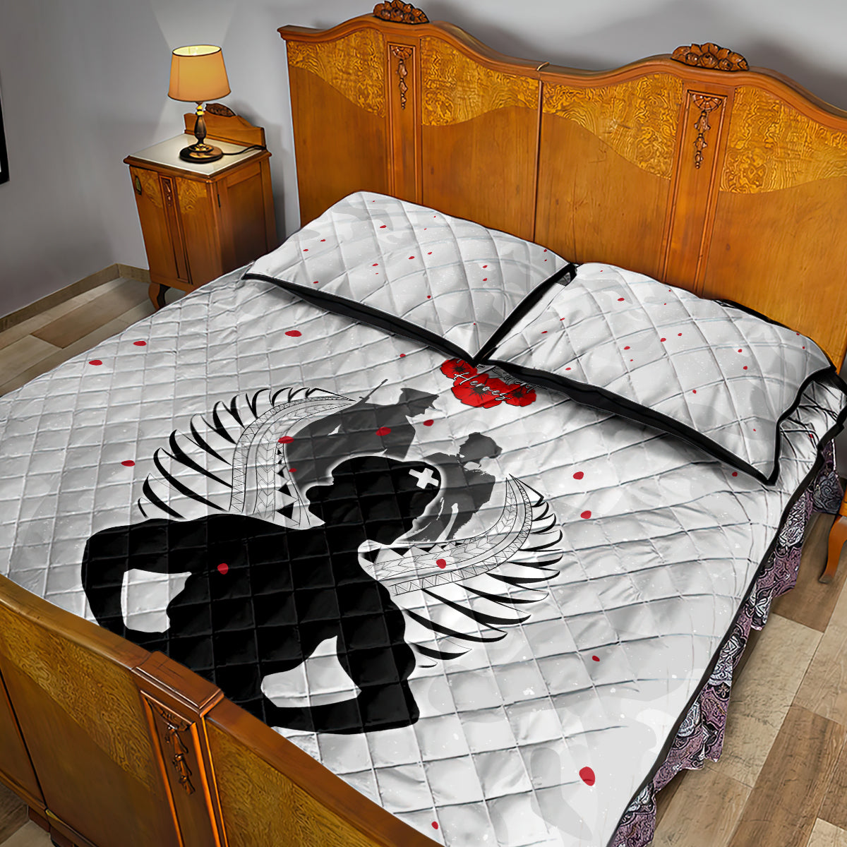 New Zealand ANZAC Day Quilt Bed Set For The Nurse Lest We Forget LT05 - Polynesian Pride