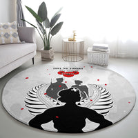 New Zealand ANZAC Day Round Carpet For The Nurse Lest We Forget LT05 - Polynesian Pride
