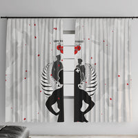 New Zealand ANZAC Day Window Curtain For The Nurse Lest We Forget LT05 With Hooks White - Polynesian Pride