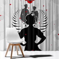 New Zealand ANZAC Day Window Curtain For The Nurse Lest We Forget LT05 - Polynesian Pride