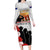 New Zealand ANZAC Day Family Matching Long Sleeve Bodycon Dress and Hawaiian Shirt The Unsung Heroes Sisters of War LT05 Mom's Dress White - Polynesian Pride