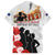 New Zealand ANZAC Day Family Matching Off Shoulder Short Dress and Hawaiian Shirt The Unsung Heroes Sisters of War LT05 Dad's Shirt - Short Sleeve White - Polynesian Pride