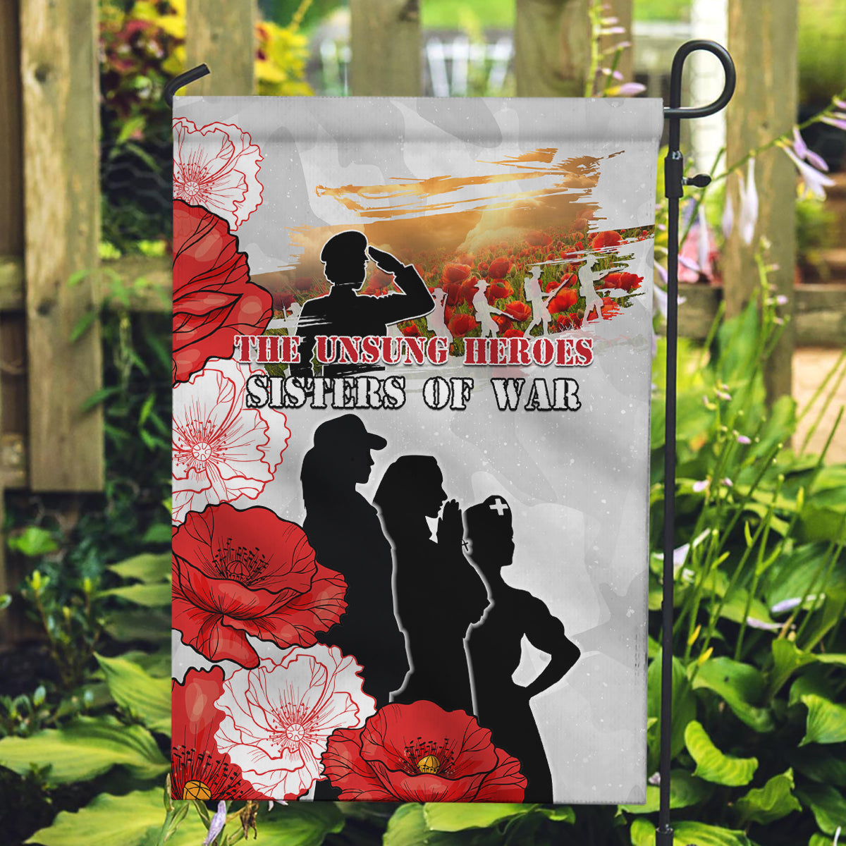 New Zealand ANZAC Day Garden Flag The Unsung Heroes Sisters of War LT05 Garden Flag White - Polynesian Pride