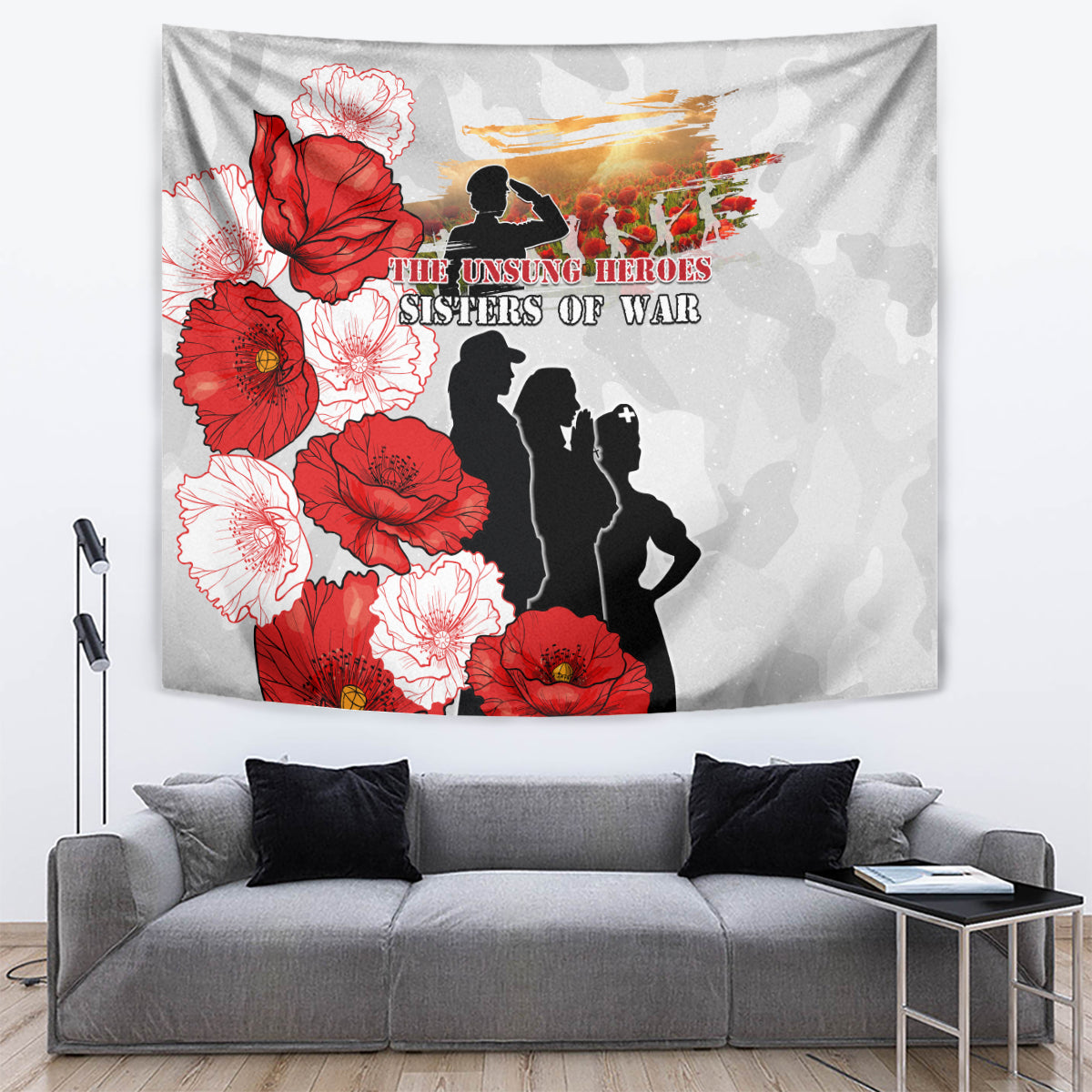 New Zealand ANZAC Day Tapestry The Unsung Heroes Sisters of War LT05 White - Polynesian Pride