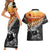 New Zealand ANZAC Rugby Couples Matching Short Sleeve Bodycon Dress and Hawaiian Shirt Soldier Fern With Kiwi Bird LT05