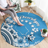 Penrhyn Gospel Day Round Carpet Cook Islands Tribal Pattern LT05 - Polynesian Pride