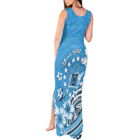 Personalised Penrhyn Gospel Day Tank Maxi Dress Cook Islands Tribal Pattern LT05 - Polynesian Pride