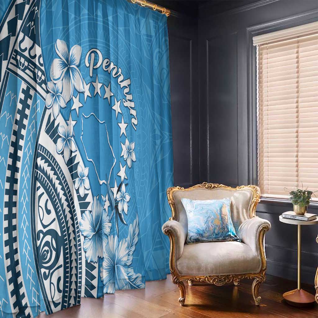 Penrhyn Gospel Day Window Curtain Cook Islands Tribal Pattern LT05 - Polynesian Pride