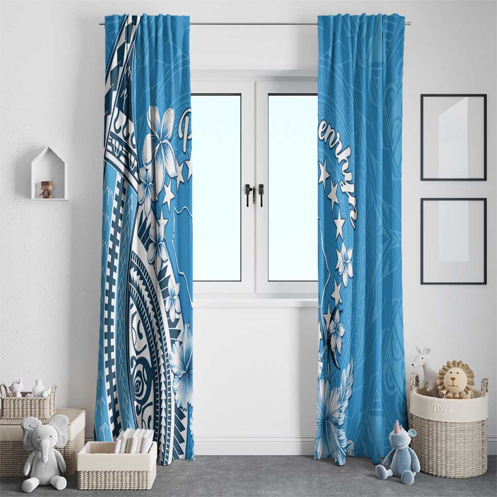 Penrhyn Gospel Day Window Curtain Cook Islands Tribal Pattern LT05 - Polynesian Pride