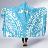 Cook Islands Mauke Hooded Blanket Polynesian Tribal Tattoo LT05 One Size Baby Blue - Polynesian Pride