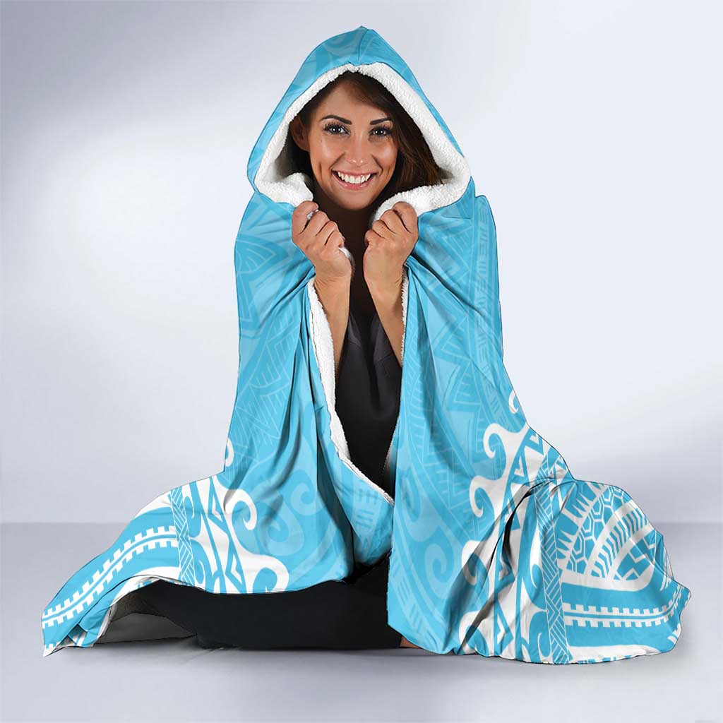 Cook Islands Mauke Hooded Blanket Polynesian Tribal Tattoo LT05 - Polynesian Pride