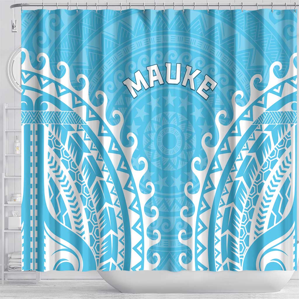 Cook Islands Mauke Shower Curtain Polynesian Tribal Tattoo LT05 - Polynesian Pride