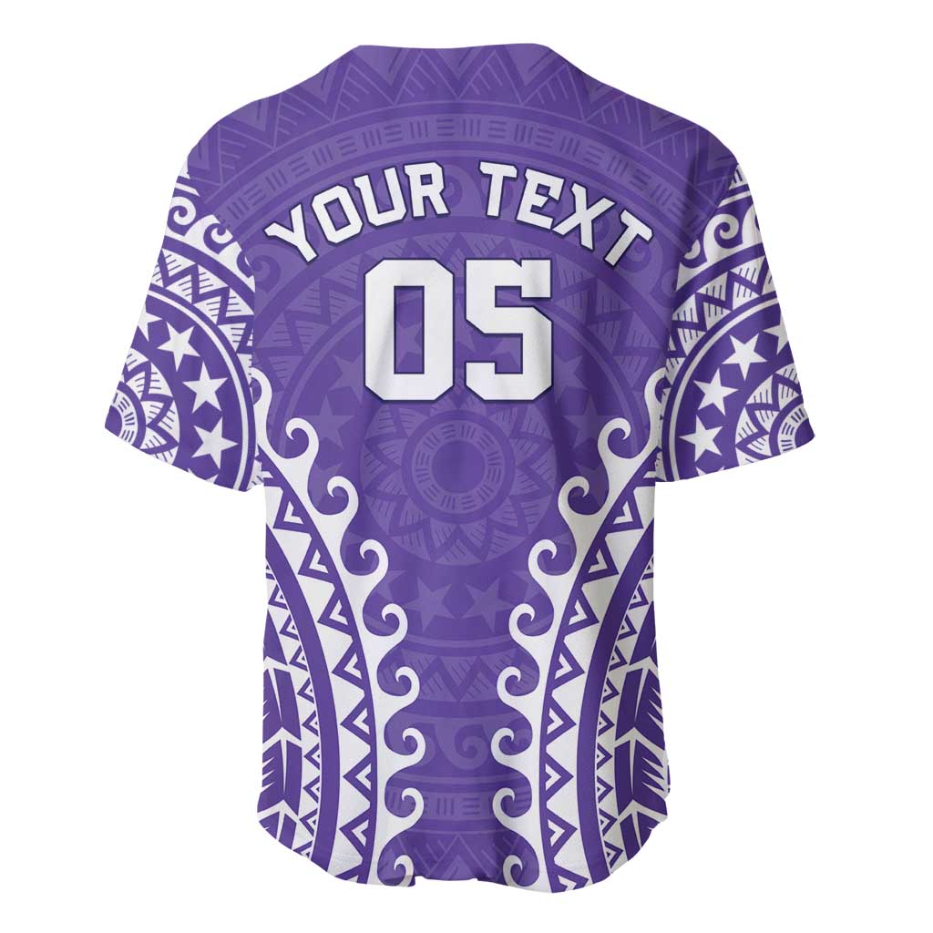 Custom Cook Islands Rarotonga Baseball Jersey Polynesian Tribal Tattoo LT05 - Polynesian Pride
