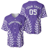Custom Cook Islands Rarotonga Baseball Jersey Polynesian Tribal Tattoo LT05 - Polynesian Pride