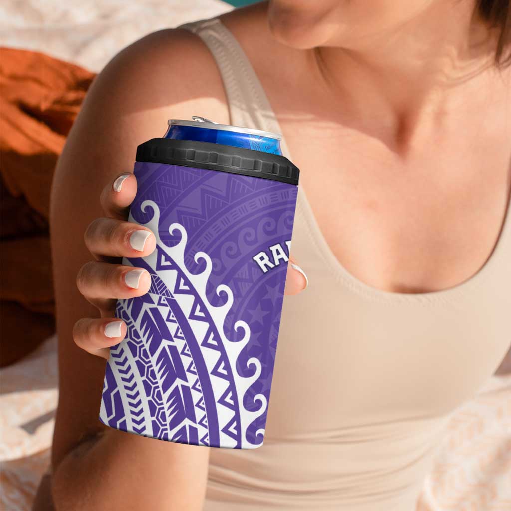 Cook Islands Rarotonga 4 in 1 Can Cooler Tumbler Polynesian Tribal Tattoo LT05 - Polynesian Pride