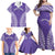 Custom Cook Islands Rarotonga Family Matching Off Shoulder Maxi Dress and Hawaiian Shirt Polynesian Tribal Tattoo