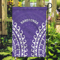 Cook Islands Rarotonga Garden Flag Polynesian Tribal Tattoo LT05 Garden Flag Purple - Polynesian Pride