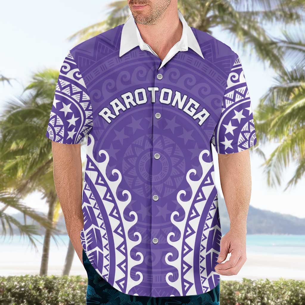 Custom Cook Islands Rarotonga Hawaiian Shirt Polynesian Tribal Tattoo LT05 - Polynesian Pride
