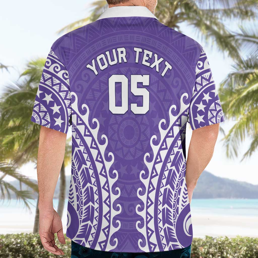 Custom Cook Islands Rarotonga Hawaiian Shirt Polynesian Tribal Tattoo LT05 - Polynesian Pride