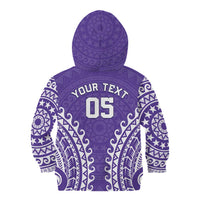 Custom Cook Islands Rarotonga Kid Hoodie Polynesian Tribal Tattoo LT05 - Polynesian Pride