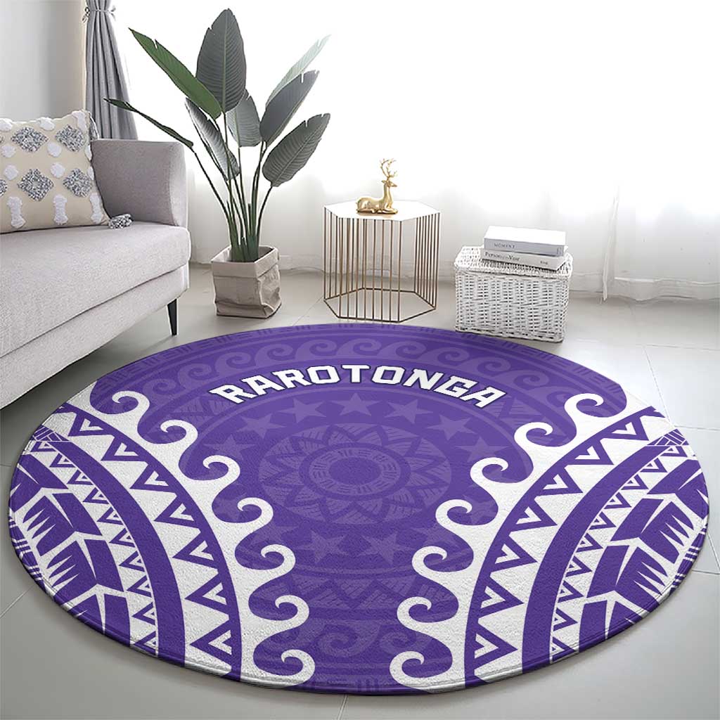 Cook Islands Rarotonga Round Carpet Polynesian Tribal Tattoo LT05 - Polynesian Pride
