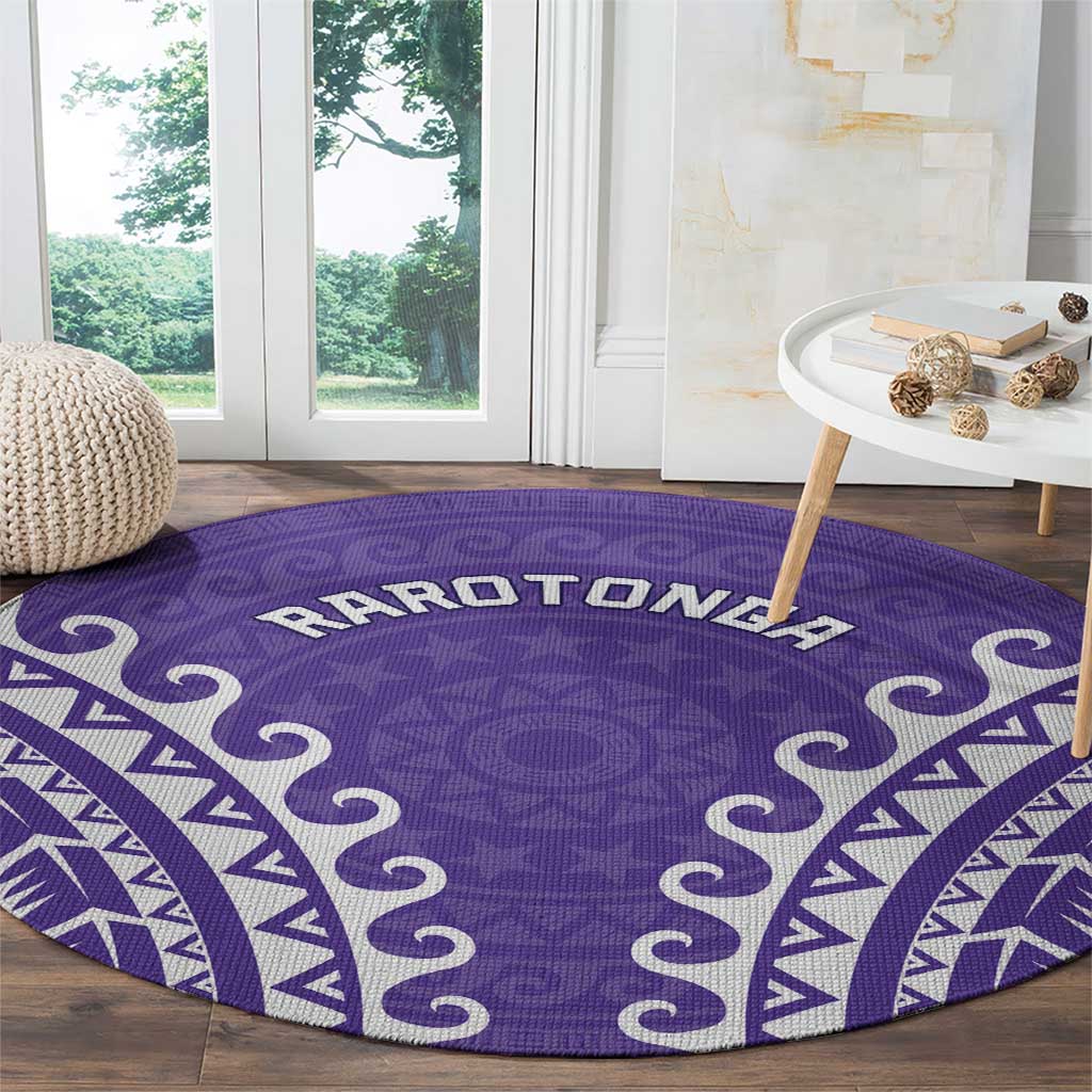 Cook Islands Rarotonga Round Carpet Polynesian Tribal Tattoo LT05 - Polynesian Pride