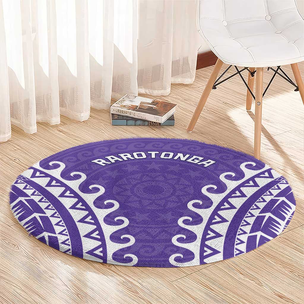 Cook Islands Rarotonga Round Carpet Polynesian Tribal Tattoo LT05 - Polynesian Pride