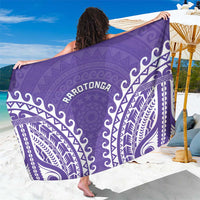 Cook Islands Rarotonga Sarong Polynesian Tribal Tattoo LT05 One Size 44 x 66 inches Purple - Polynesian Pride