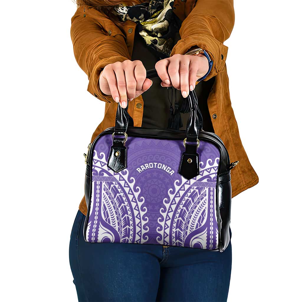 Cook Islands Rarotonga Shoulder Handbag Polynesian Tribal Tattoo LT05 One Size Purple - Polynesian Pride