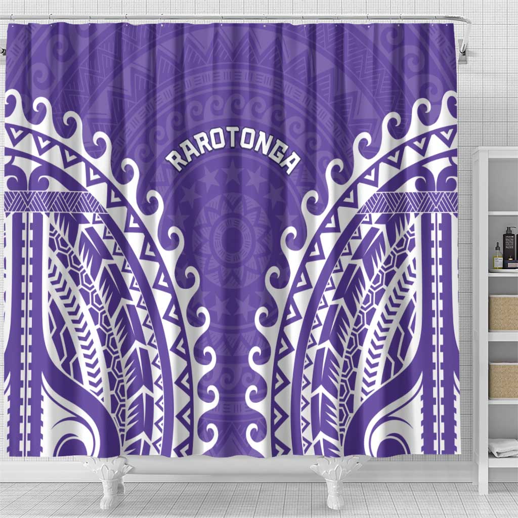 Cook Islands Rarotonga Shower Curtain Polynesian Tribal Tattoo LT05 - Polynesian Pride