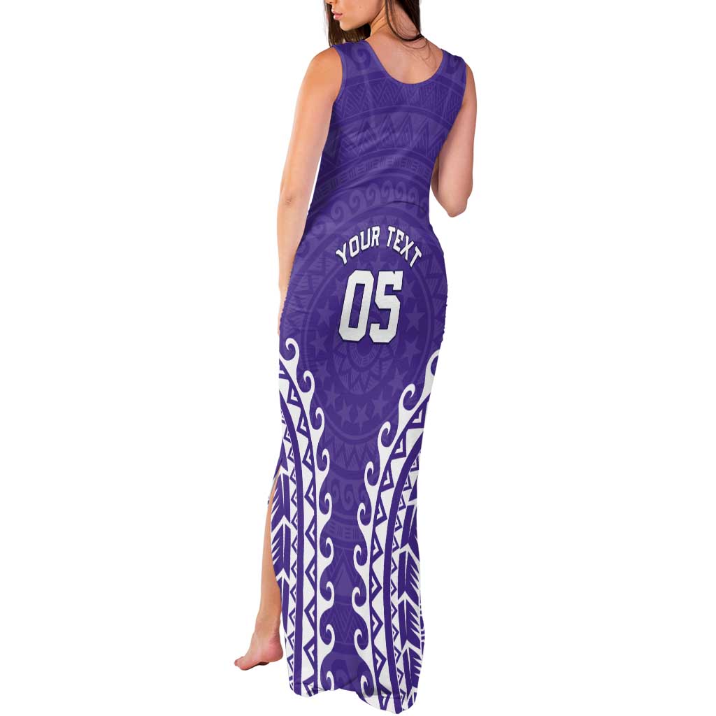 Custom Cook Islands Rarotonga Tank Maxi Dress Polynesian Tribal Tattoo LT05 - Polynesian Pride