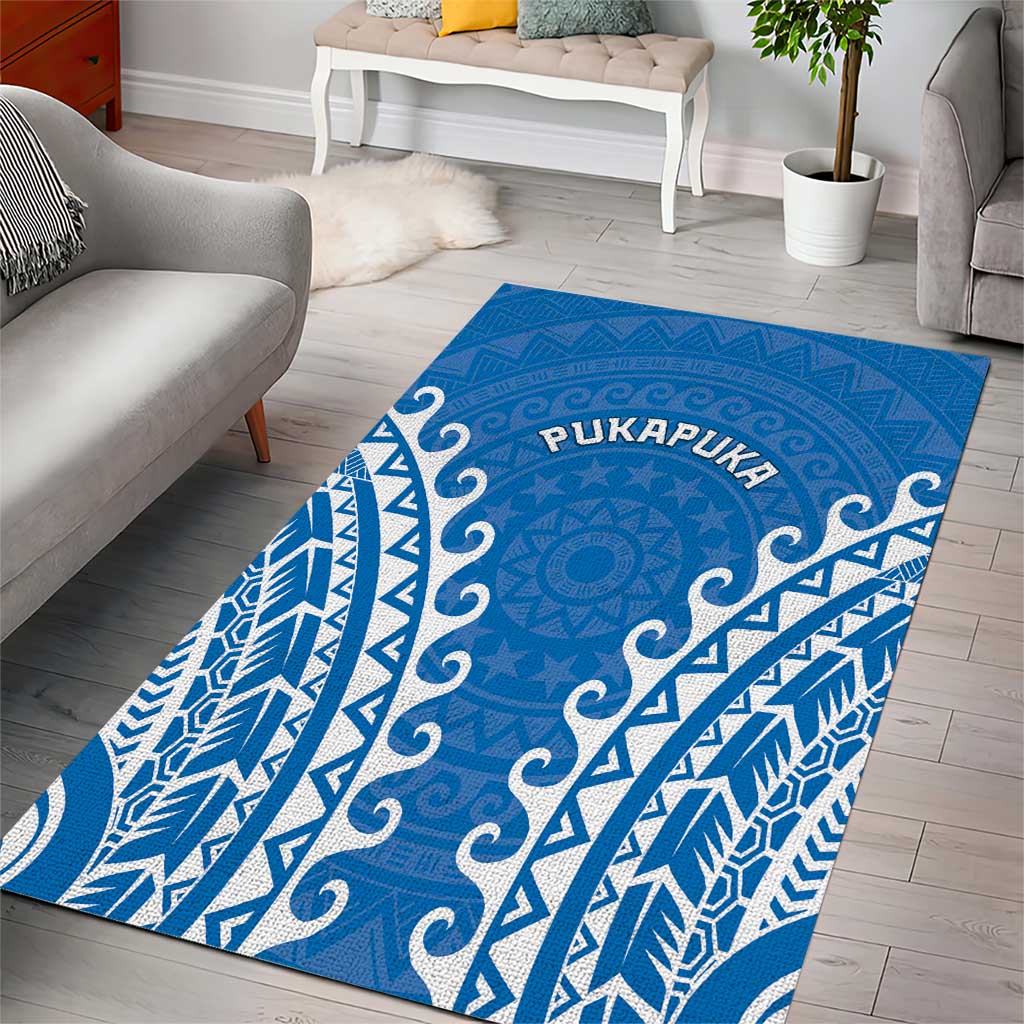 Cook Islands Pukapuka Area Rug Polynesian Tribal Tattoo LT05 - Polynesian Pride