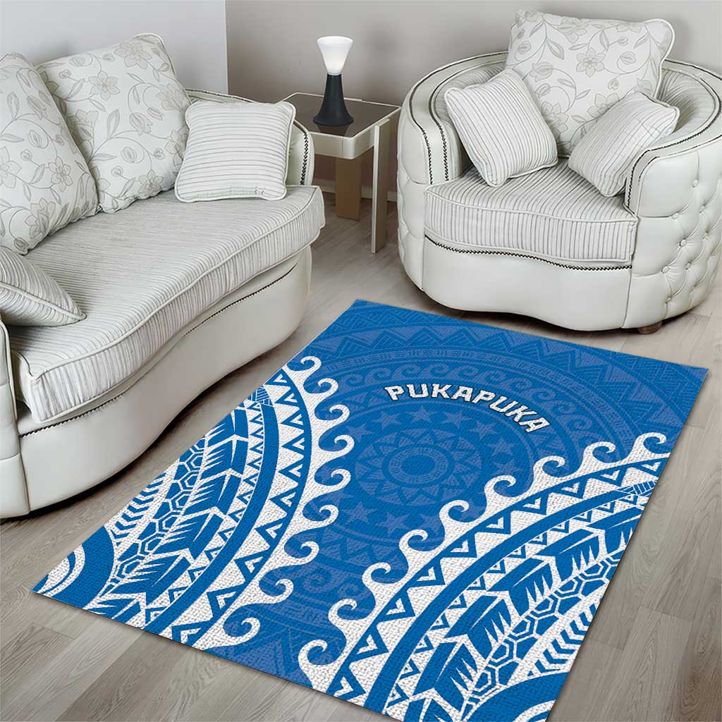 Cook Islands Pukapuka Area Rug Polynesian Tribal Tattoo LT05 - Polynesian Pride